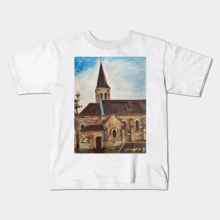 Church in Armes, France Kids T-Shirt